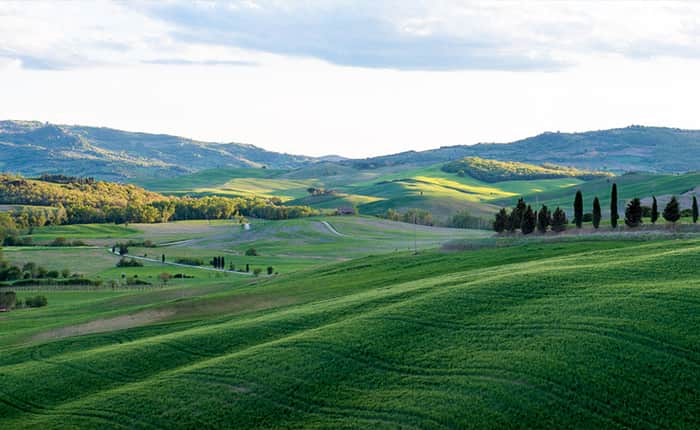 Tuscany cycle routes